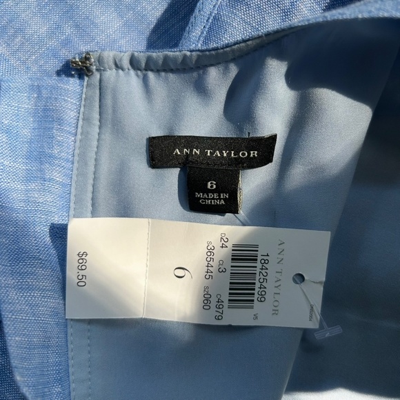 Chambray Linen Shell (Ann Taylor) - Picture 3 of 3